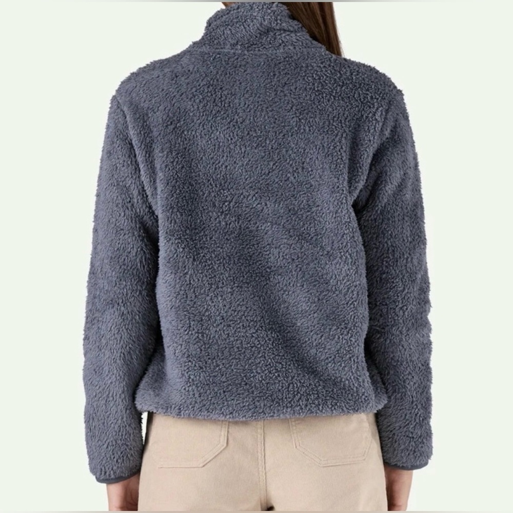 Patagonia Women’s 1/4 Zip Los Gatos Smolder Blue Soft Fleece Pullover L - Picture 4 of 15